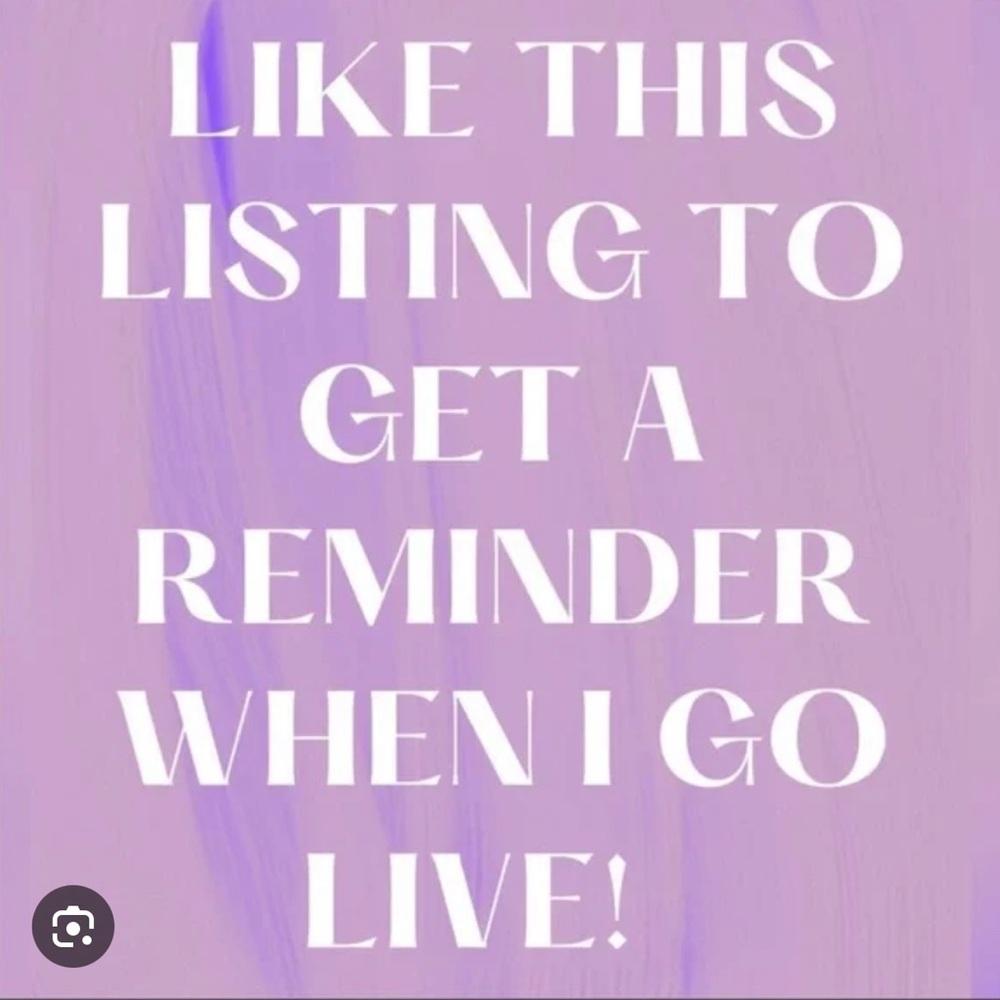 LIKE MY LISTING TO BE NOTIFIED WHEN I GO LIVE 🌸🌸🌸🌸